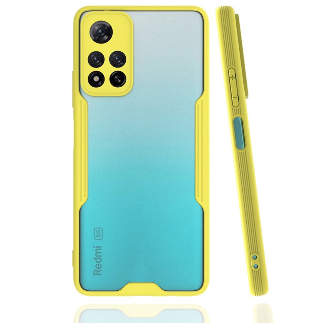  Xiaomi Redmi Note 11 Pro Plus 5G Kılıf Platin Silikon - Sarı