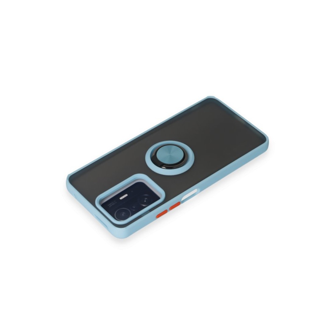 Xiaomi Mi 11T Pro Kılıf Montreal Yüzüklü Silikon Kapak - Buz Mavi Xiaomi Mi 11T Pro Kılıf Montreal Yüzüklü Silikon Kapak - Buz Mavi