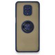 Xiaomi Redmi Note 9S Kılıf Montreal Yüzüklü Silikon Kapak - Lacivert Xiaomi Redmi Note 9S Kılıf Montreal Yüzüklü Silikon Kapak - Lacivert