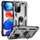  Xiaomi Redmi Note 11 Pro Plus 5G Kılıf Sofya Yüzüklü Silikon Kapak - Gümüş