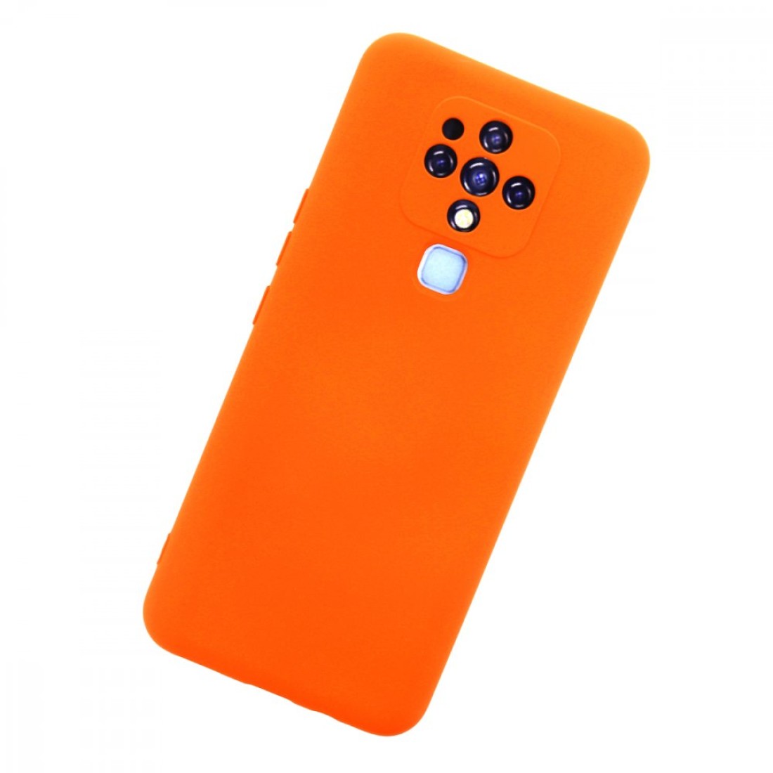  Tecno Camon 16 Kılıf Nano içi Kadife Silikon - Turuncu