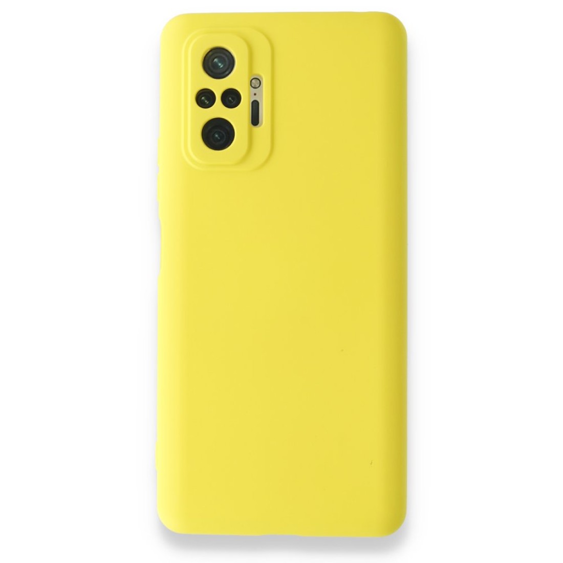  Xiaomi Redmi Note 10 Pro Kılıf Nano içi Kadife Silikon - Sarı