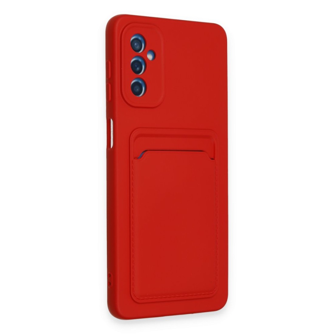  Samsung Galaxy A14 4G Kılıf Kelvin Kartvizitli Silikon - Kırmızı