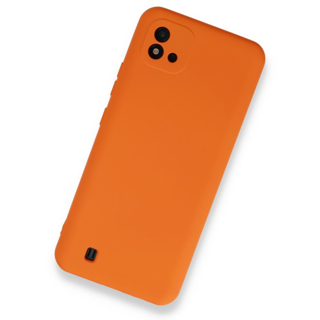 Realme C11 2021 Kılıf Nano içi Kadife Silikon - Turuncu