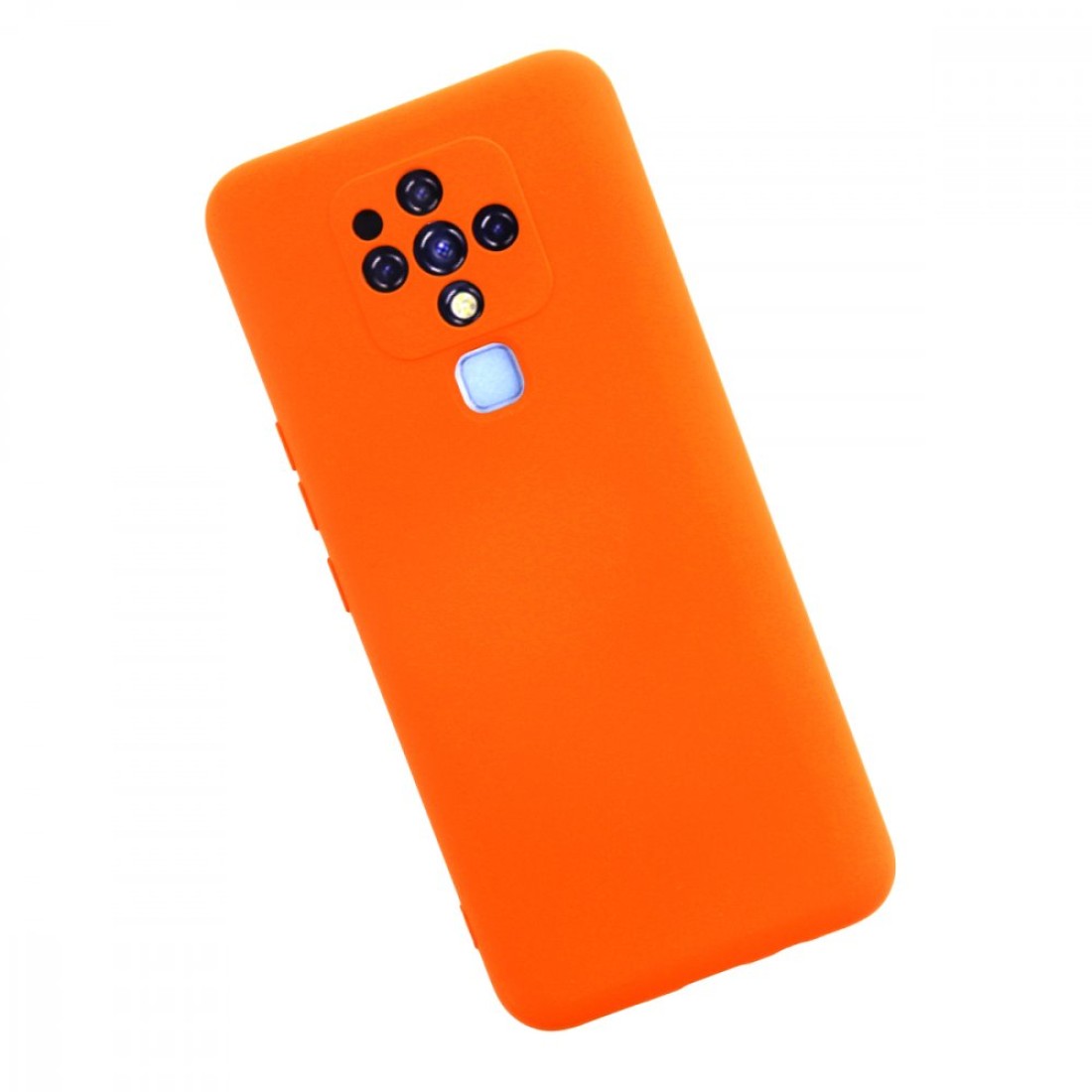  Tecno Camon 16 Kılıf Nano içi Kadife Silikon - Turuncu