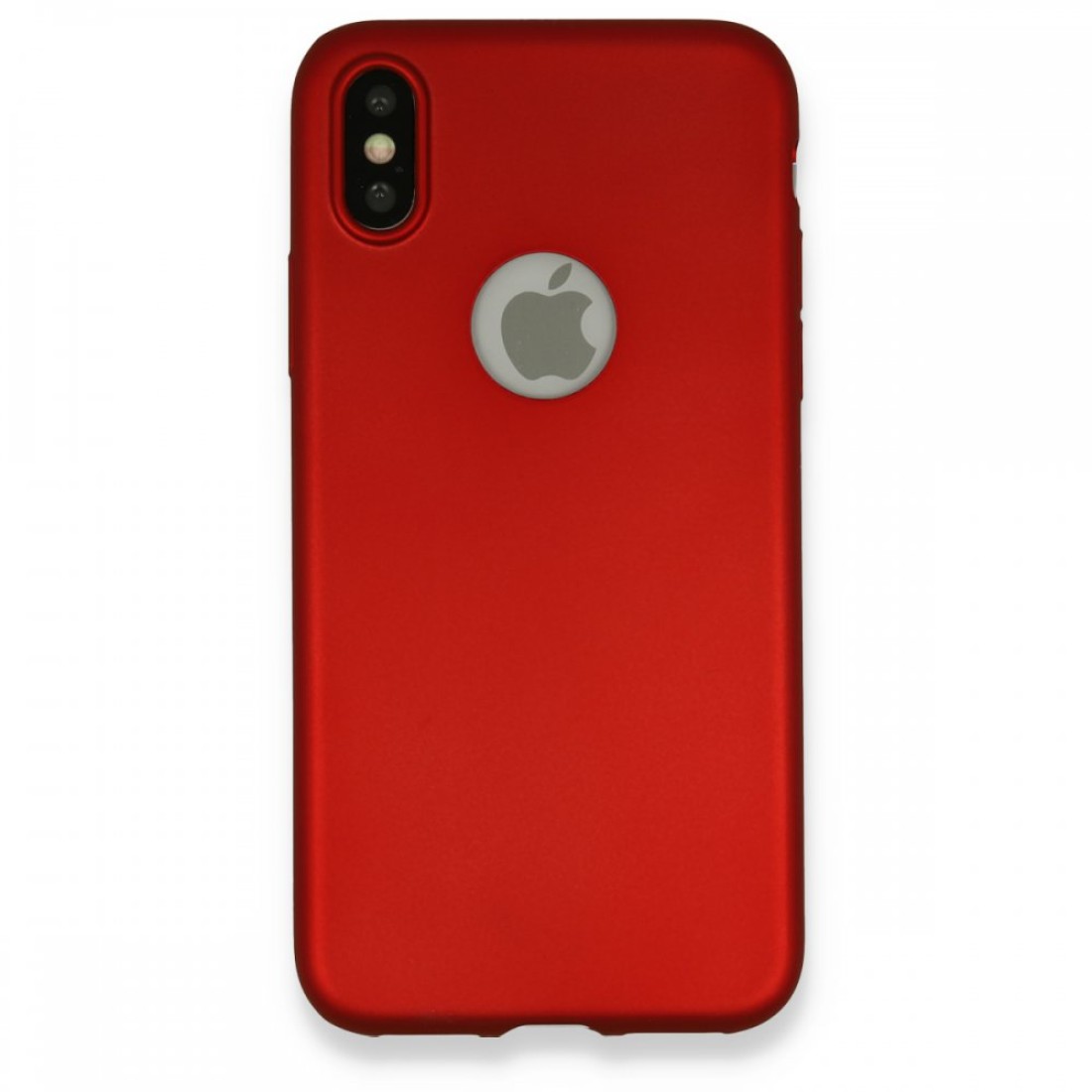  iPhone X Kılıf First Silikon - Bordo