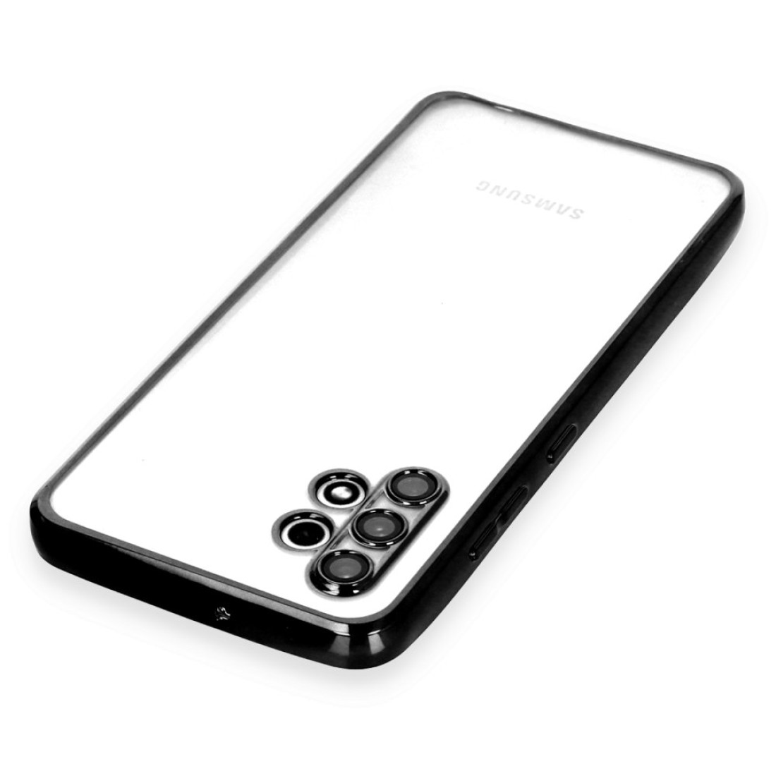  Samsung Galaxy A32 Kılıf Razer Lensli Silikon - Siyah
