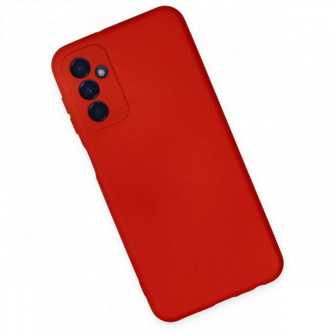  Samsung Galaxy M23 Kılıf Nano içi Kadife Silikon - Kırmızı