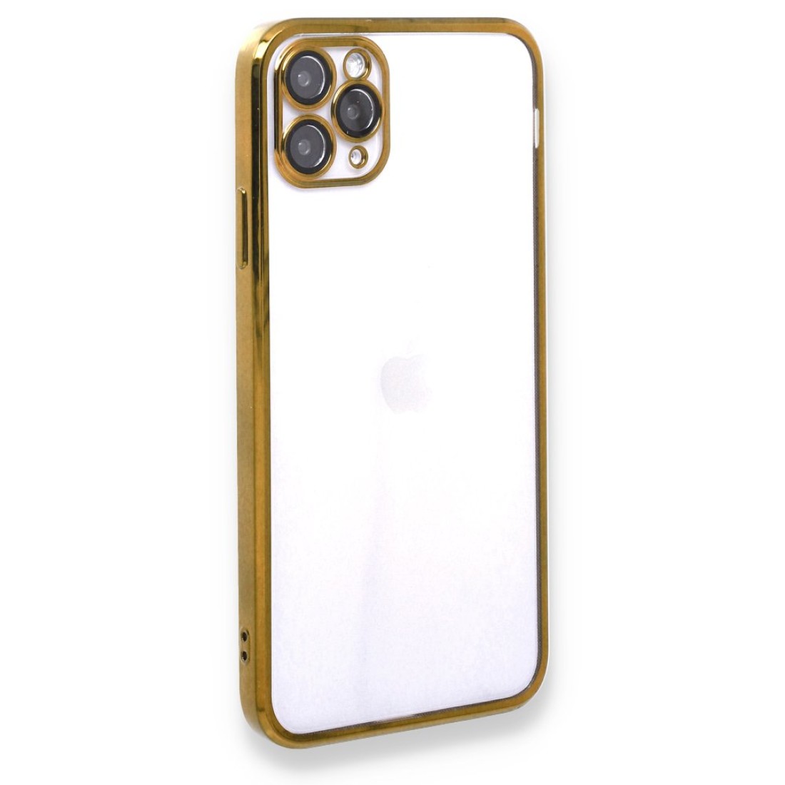  iPhone 11 Pro Kılıf Razer Lensli Silikon - Gold