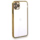  iPhone 11 Pro Kılıf Razer Lensli Silikon - Gold