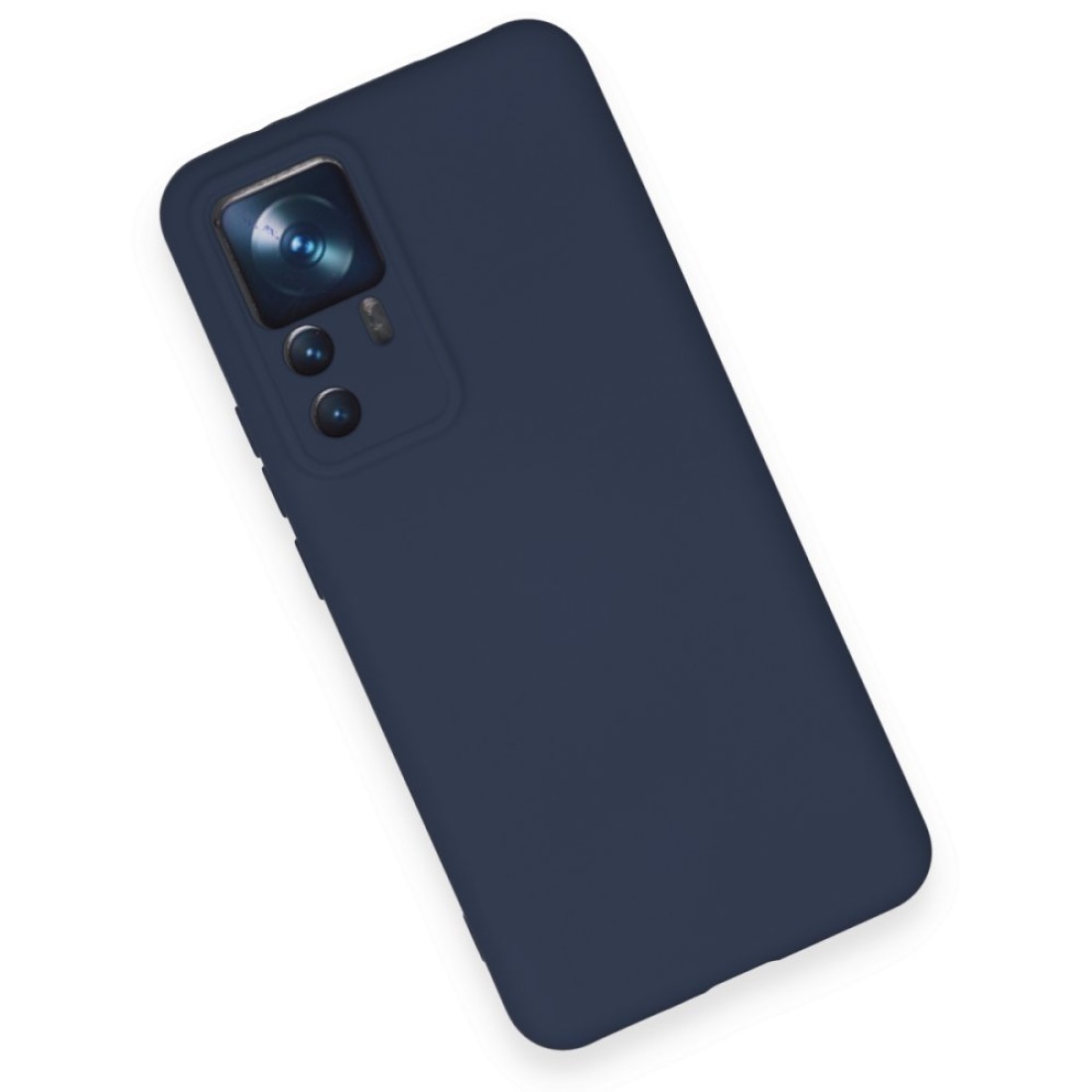 Xiaomi Mi 12T Pro Kılıf Nano içi Kadife Silikon - Lacivert Xiaomi Mi 12T Pro Kılıf Nano içi Kadife Silikon - Lacivert