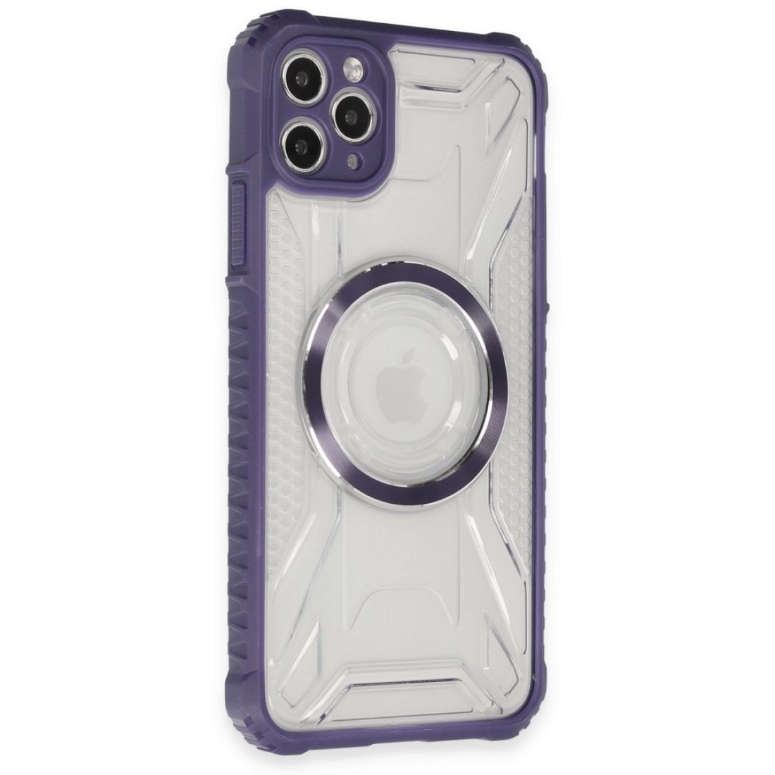  iPhone 11 Pro Kılıf Prag Magneticsafe Kapak - Derin Mor