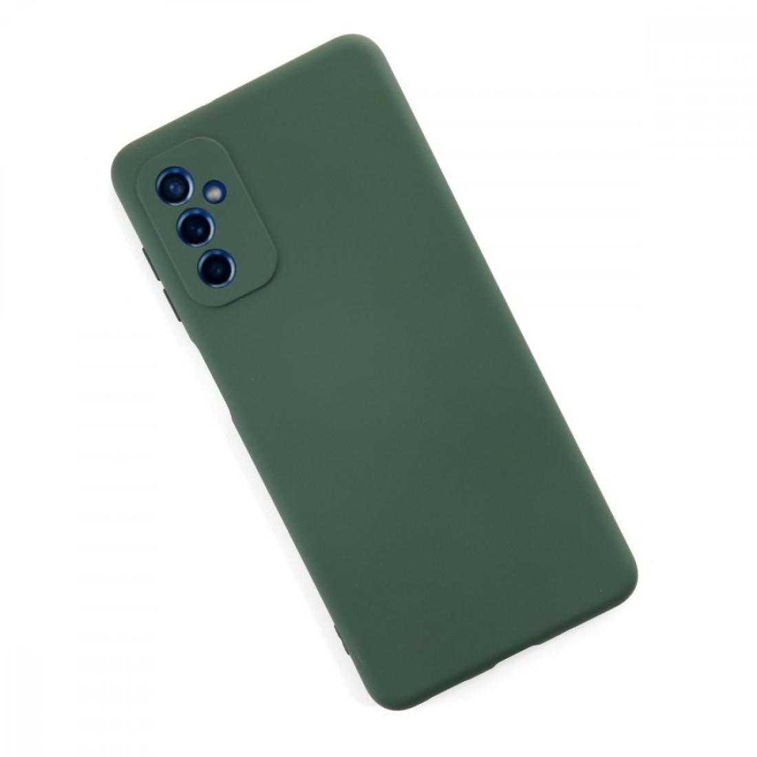  Samsung Galaxy M52 5G Kılıf Nano içi Kadife Silikon - Koyu Yeşil