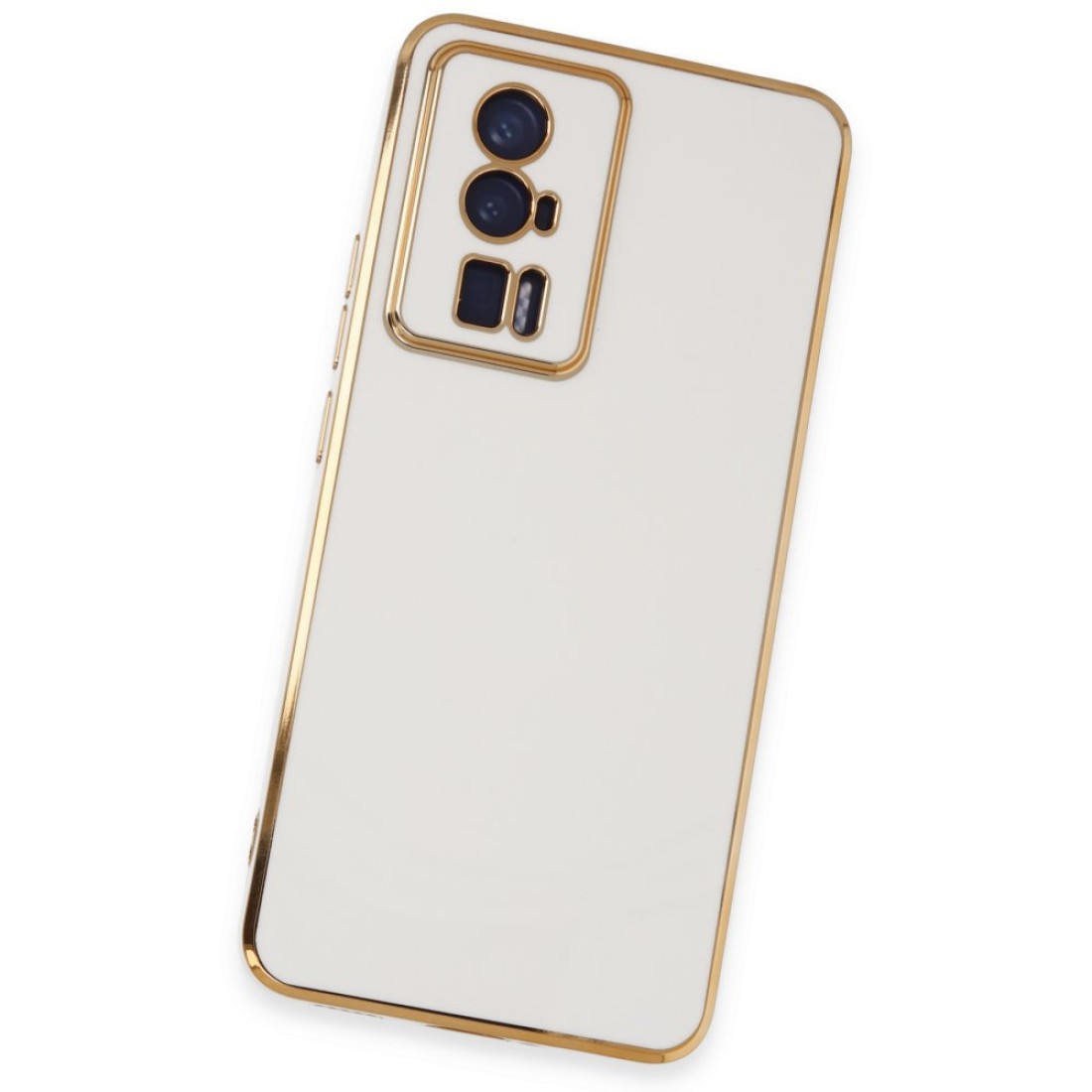  Xiaomi Poco F5 Pro Kılıf Volet Silikon - Beyaz