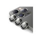 iPhone 15 Pro Max Bind Metal Kamera Lens - Natural Grey
