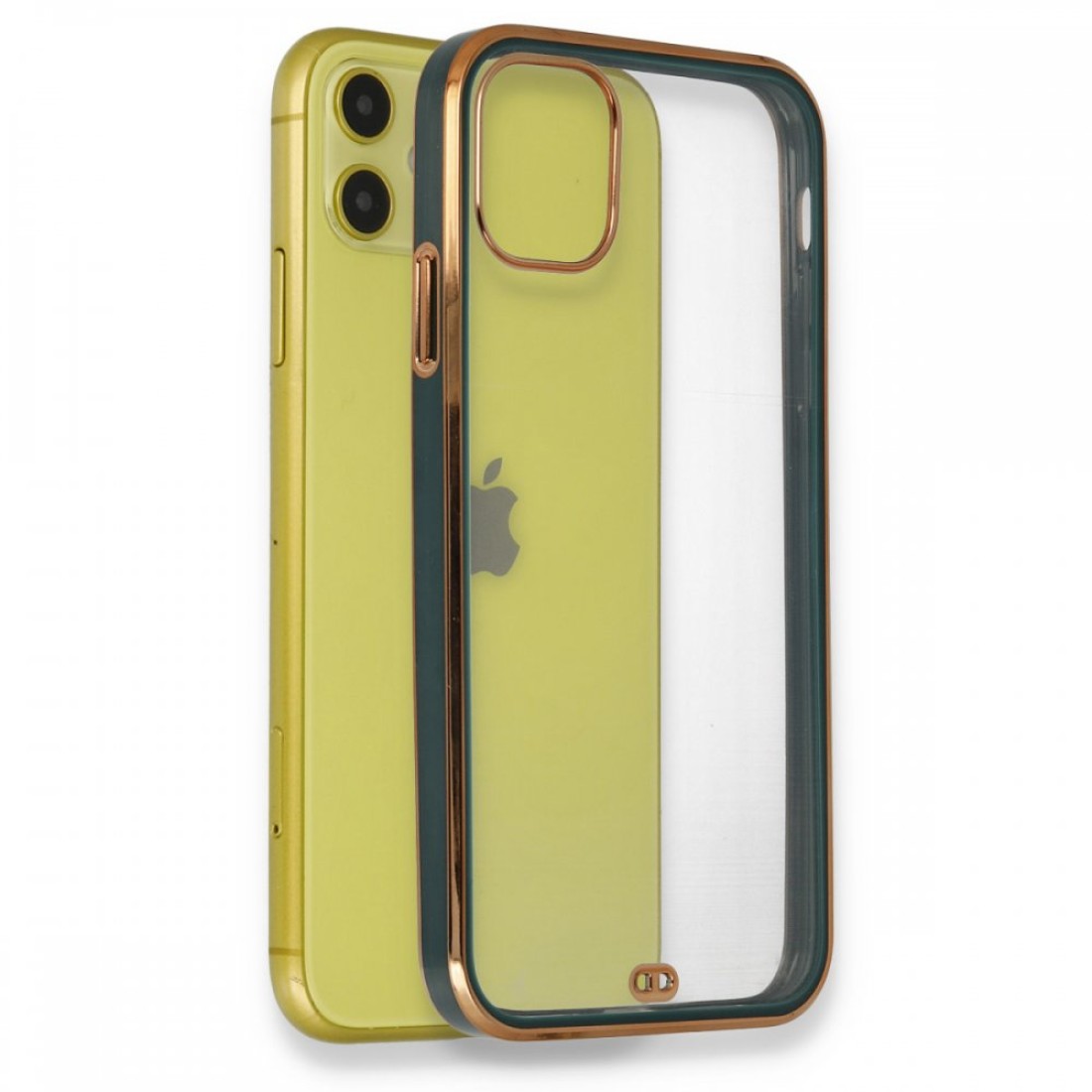  iPhone 12 Mini Kılıf Liva Silikon - Yeşil