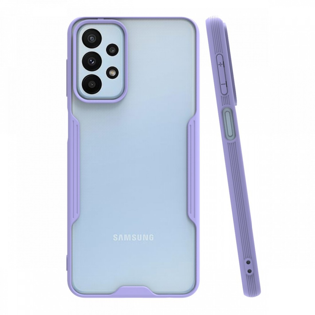  Samsung Galaxy A23 4G Kılıf Platin Silikon - Lila