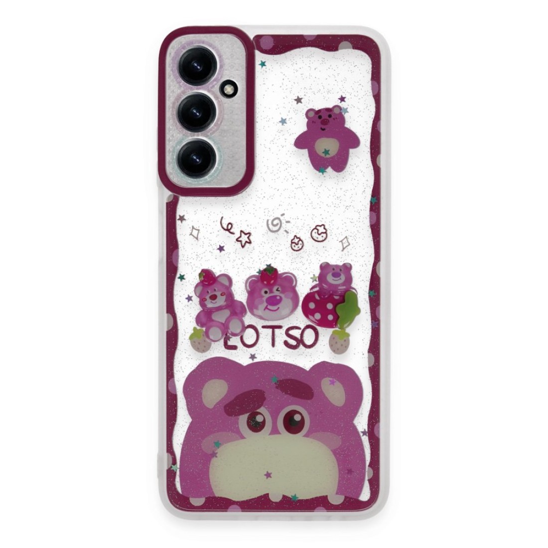  Samsung Galaxy A05S Kılıf Sweet Desenli Silikon Kapak - Pembe