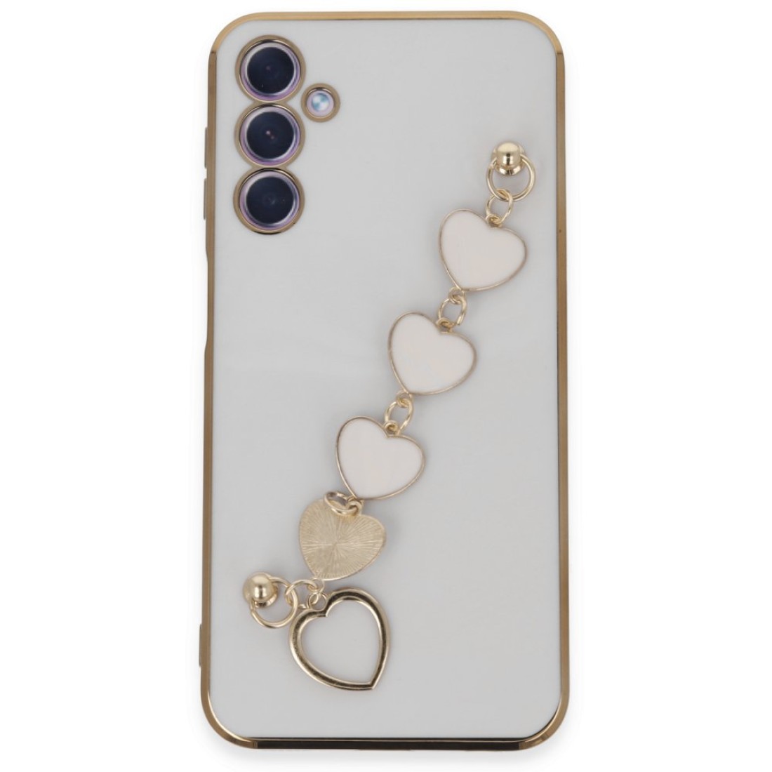  Samsung Galaxy A24 4G Kılıf Esila Silikon - Beyaz