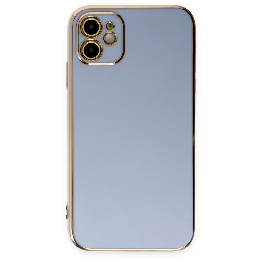  iPhone 12 Kılıf Volet Silikon - Mavi