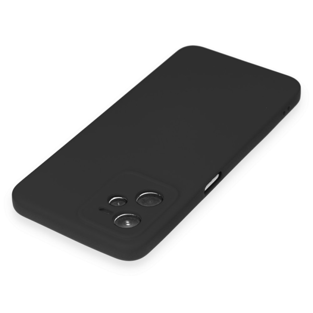  Realme C35 Kılıf Nano içi Kadife Silikon - Siyah