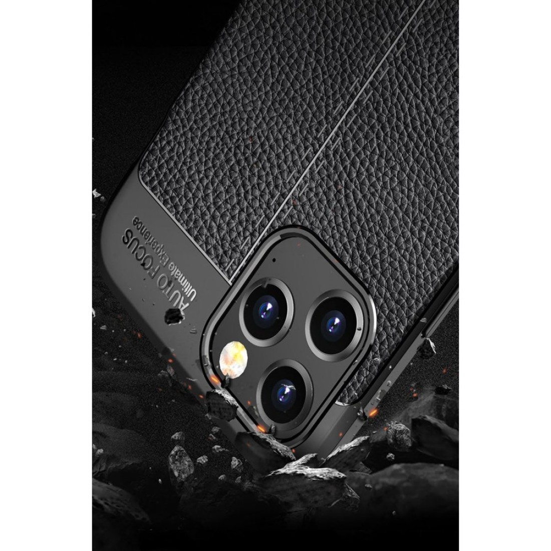  iPhone 12 Kılıf Auto Focus Kapak - Kırmızı