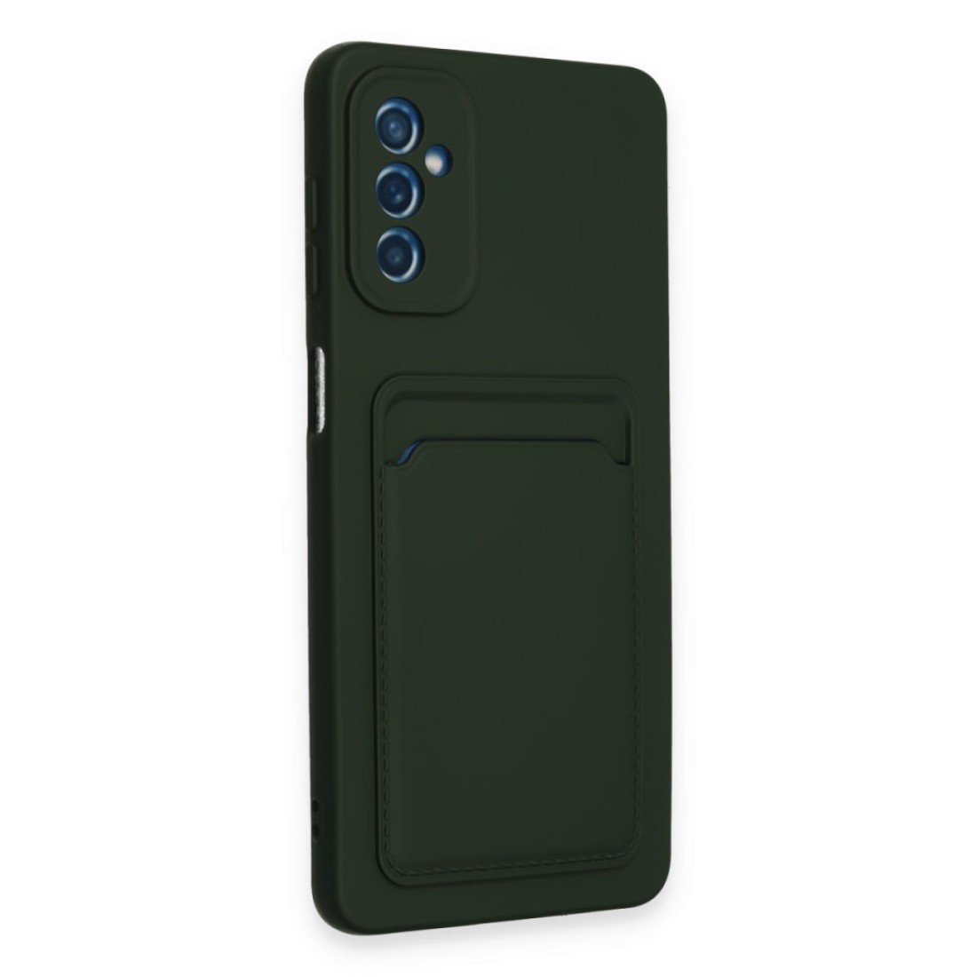 Samsung Galaxy A14 4G Kılıf Kelvin Kartvizitli Silikon - Koyu Yeşil Samsung Galaxy A14 4G Kılıf Kelvin Kartvizitli Silikon - Koyu Yeşil