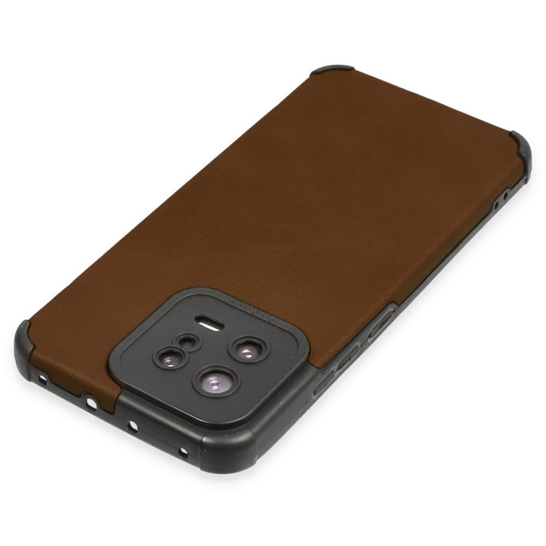 Xiaomi Mi 13 Kılıf Loop Deri Silikon - Kahverengi Xiaomi Mi 13 Kılıf Loop Deri Silikon - Kahverengi