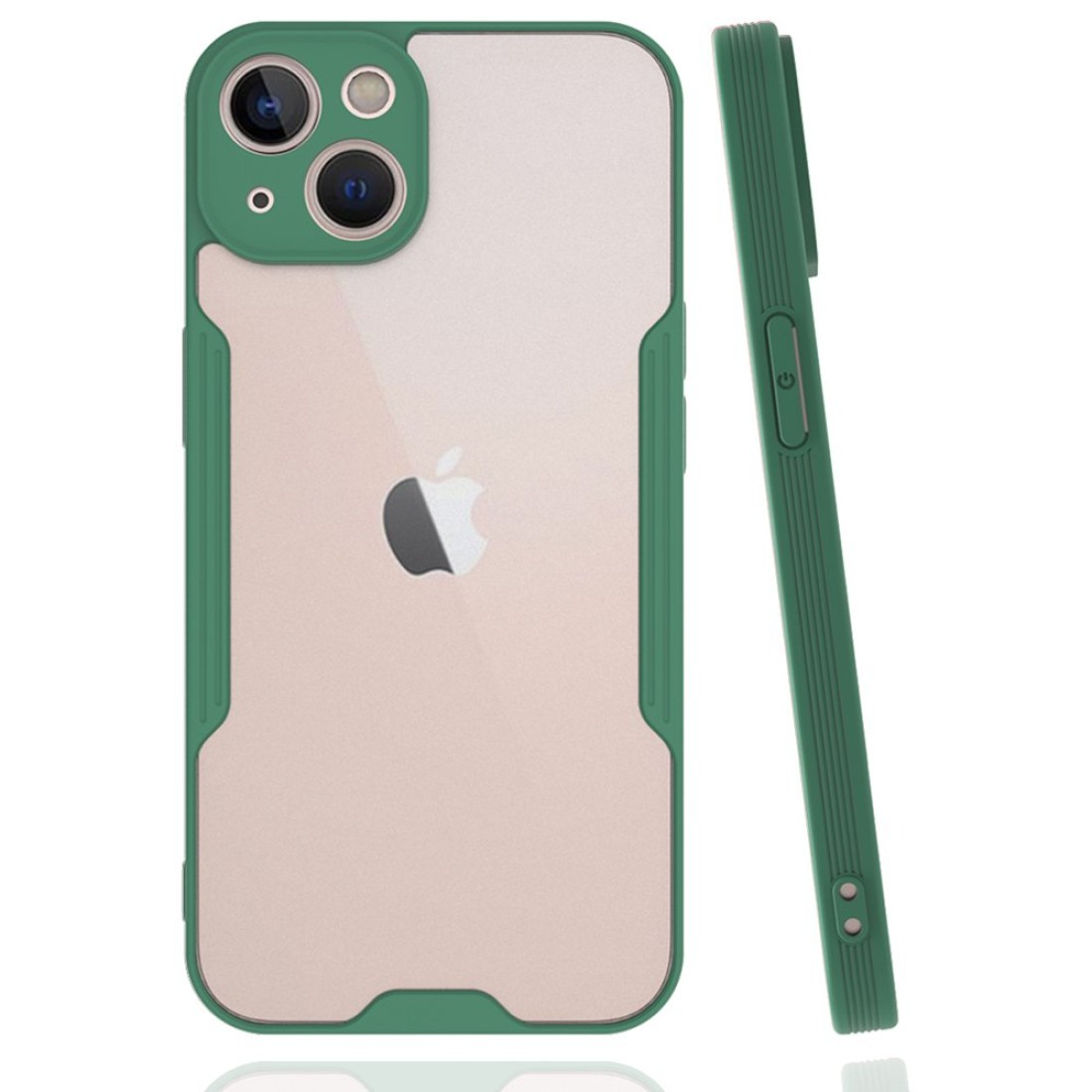  iPhone 14 Plus Kılıf Platin Silikon - Yeşil