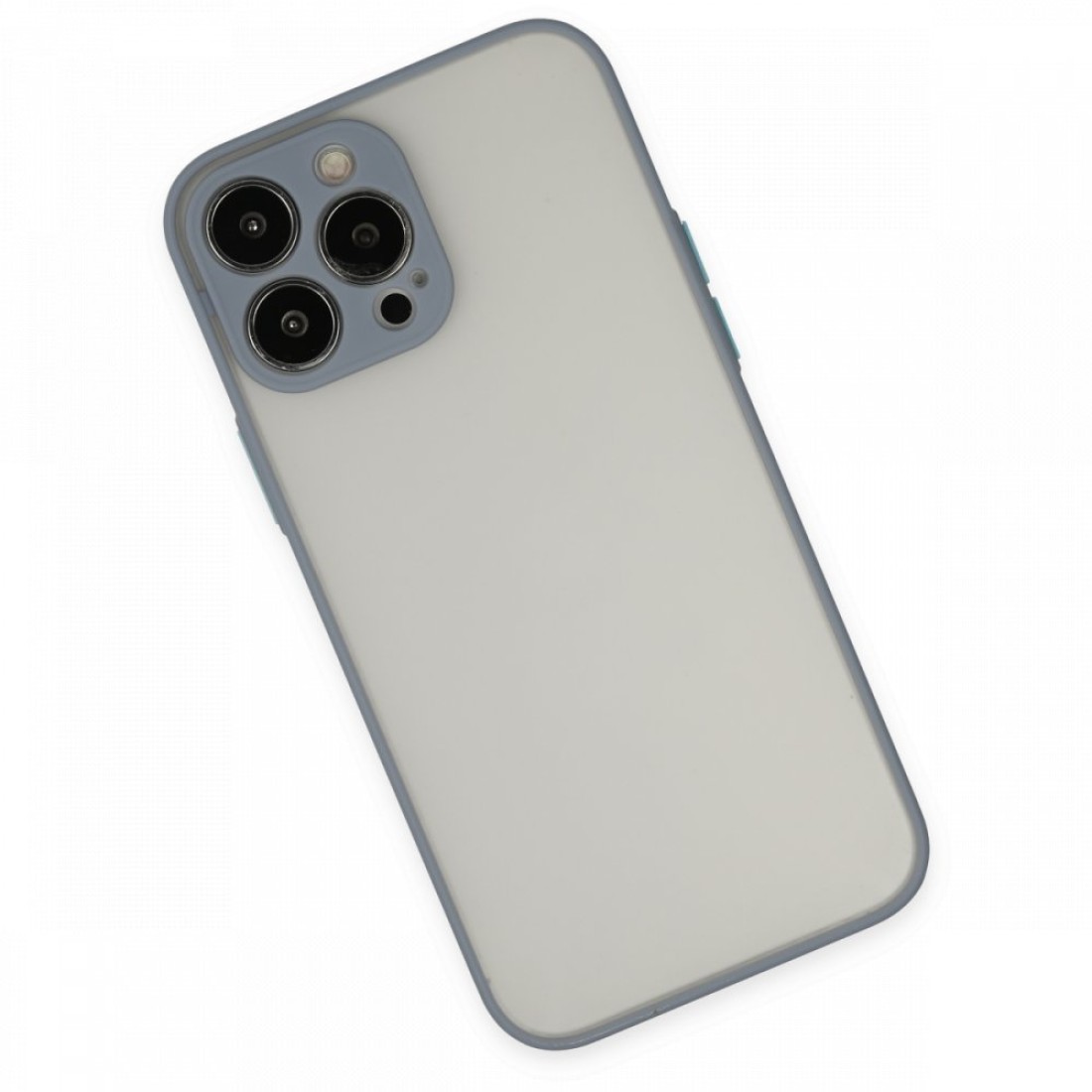  iPhone 14 Pro Kılıf Montreal Silikon Kapak - Gri