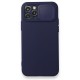  iPhone 12 Pro Kılıf Color Lens Silikon - Lacivert