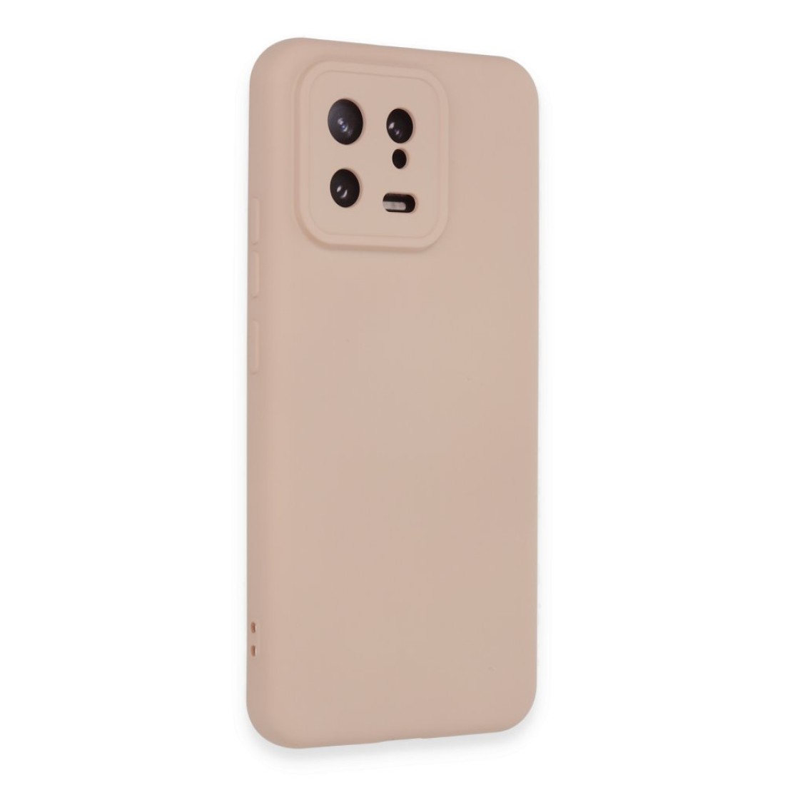 Xiaomi Mi 13 Kılıf Nano içi Kadife Silikon - Pudra Xiaomi Mi 13 Kılıf Nano içi Kadife Silikon - Pudra