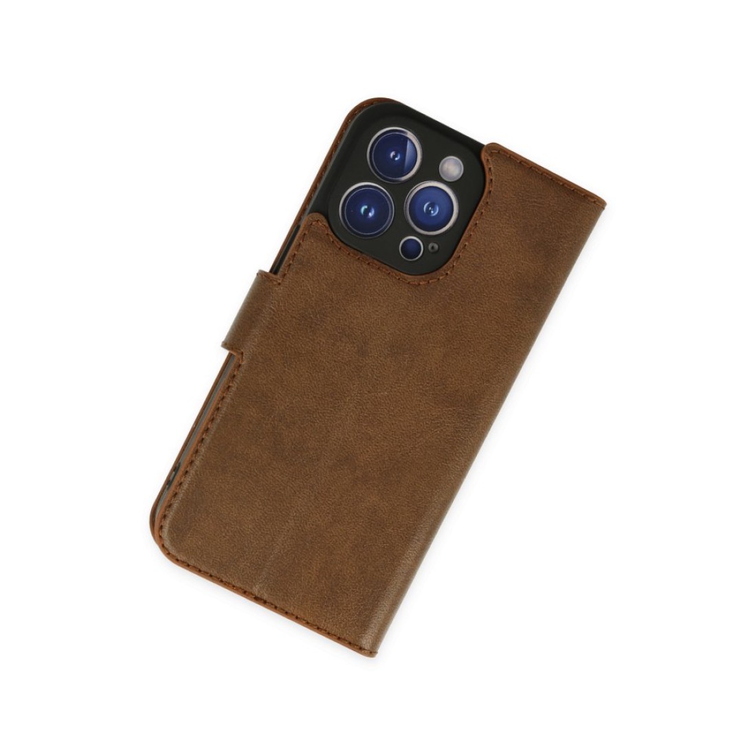 iPhone 14 Pro Kılıf Trend S Plus Kapaklı Kılıf - Taba iPhone 14 Pro Kılıf Trend S Plus Kapaklı Kılıf - Taba