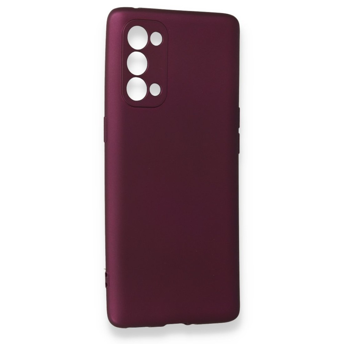  Oppo Reno 5 Kılıf First Silikon - Mürdüm