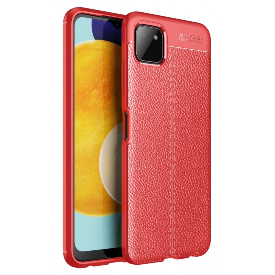  Samsung Galaxy M32 Kılıf Auto Focus Kapak - Kırmızı