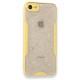  iPhone 7 Kılıf Platin Simli Silikon - Sarı