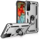 Samsung Galaxy S21 Plus Kılıf Sofya Yüzüklü Silikon Kapak - Gümüş Samsung Galaxy S21 Plus Kılıf Sofya Yüzüklü Silikon Kapak - Gümüş