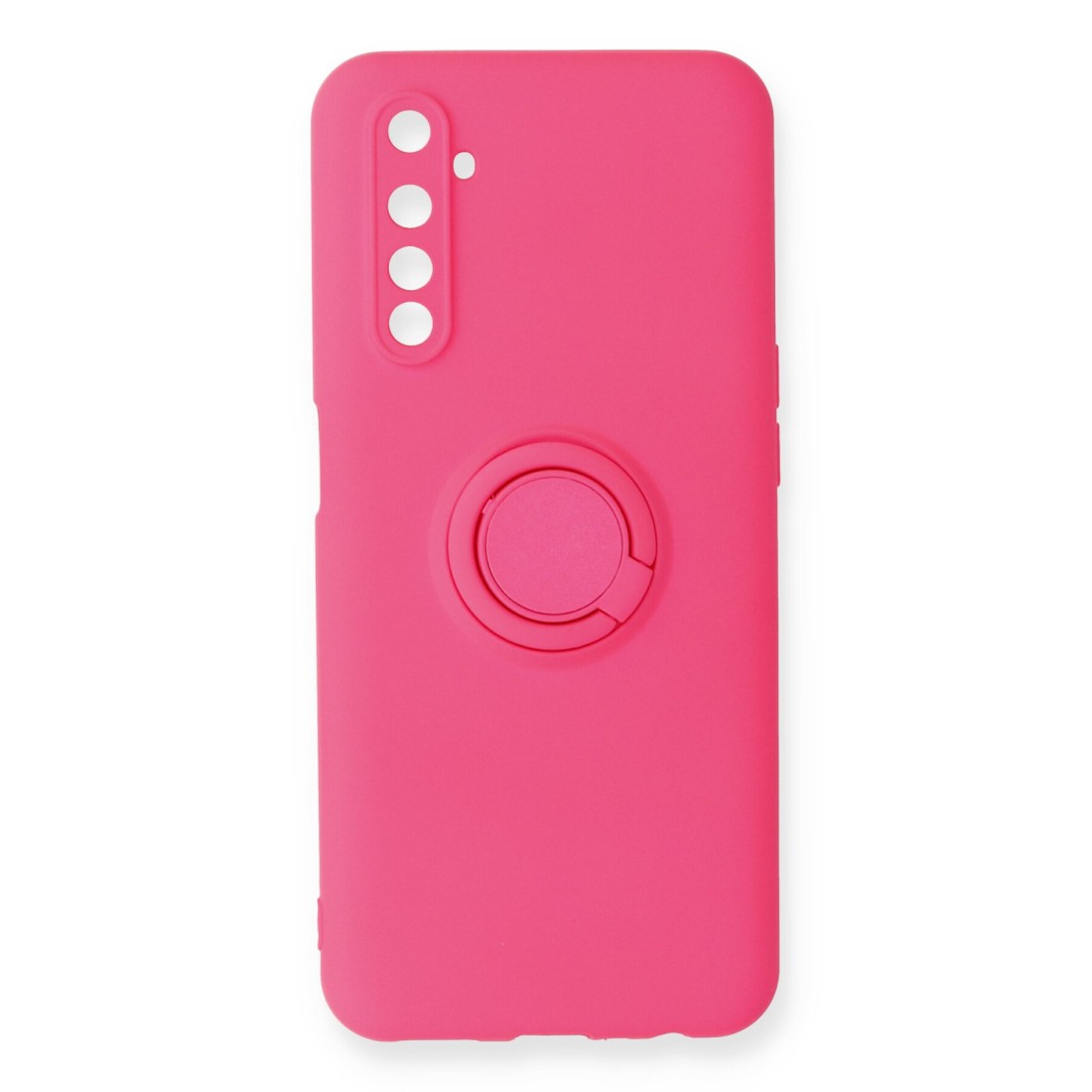 Realme 6 Kılıf Viktor Yüzüklü Silikon - Pembe Realme 6 Kılıf Viktor Yüzüklü Silikon - Pembe