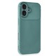 iPhone 16 Plus Kılıf Auto Focus Karbon Kapak - Koyu Yeşil iPhone 16 Plus Kılıf Auto Focus Karbon Kapak - Koyu Yeşil