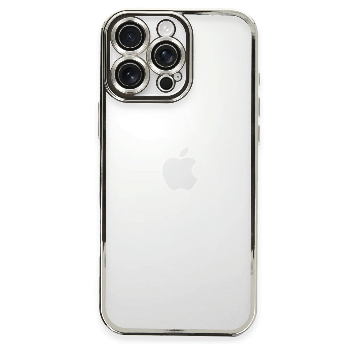 iPhone 16 Pro Kılıf Razer Lensli Silikon - Gümüş iPhone 16 Pro Kılıf Razer Lensli Silikon - Gümüş