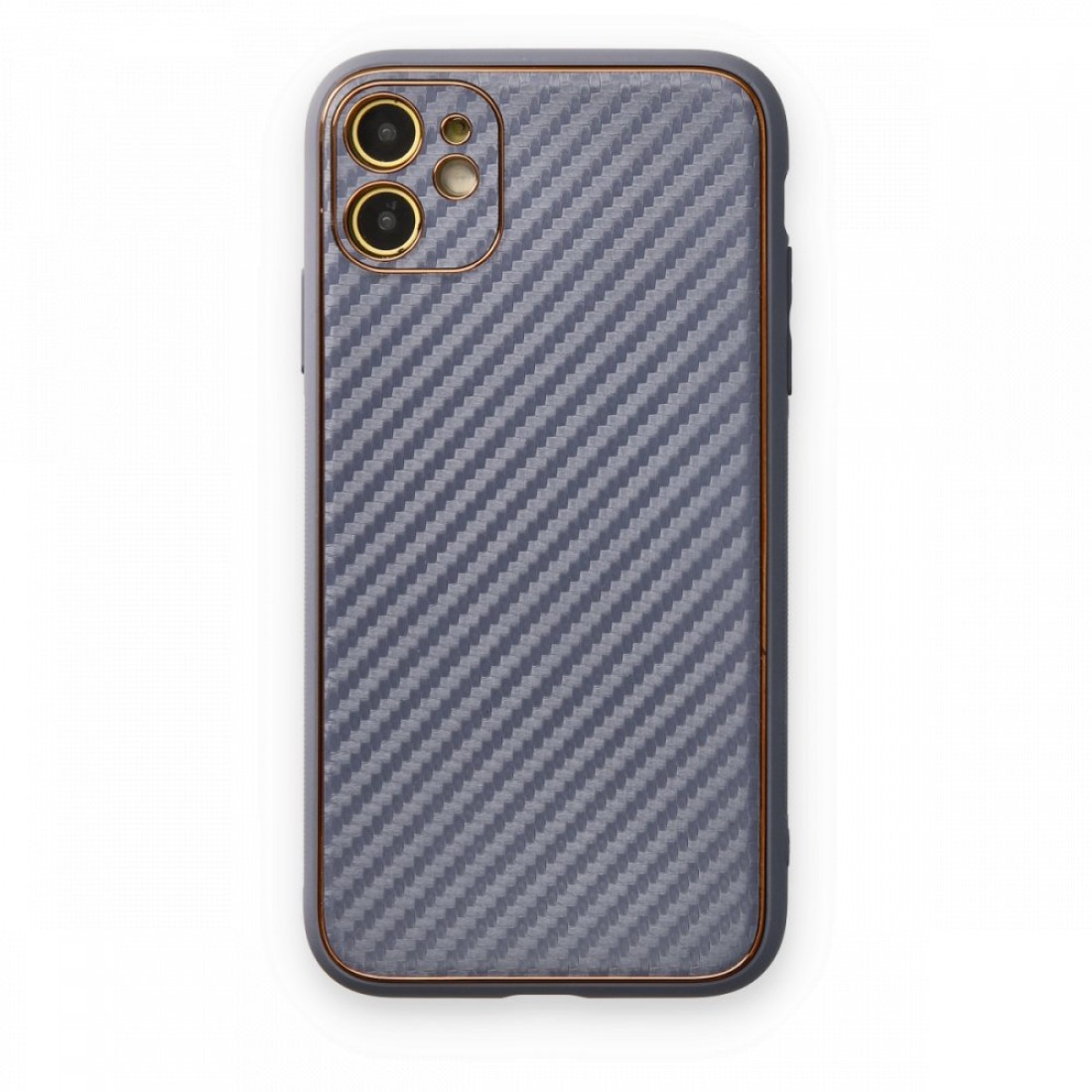  iPhone 12 Kılıf Coco Karbon Silikon - Gri