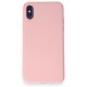 iPhone XS Kılıf First Silikon - Pudra iPhone XS Kılıf First Silikon - Pudra