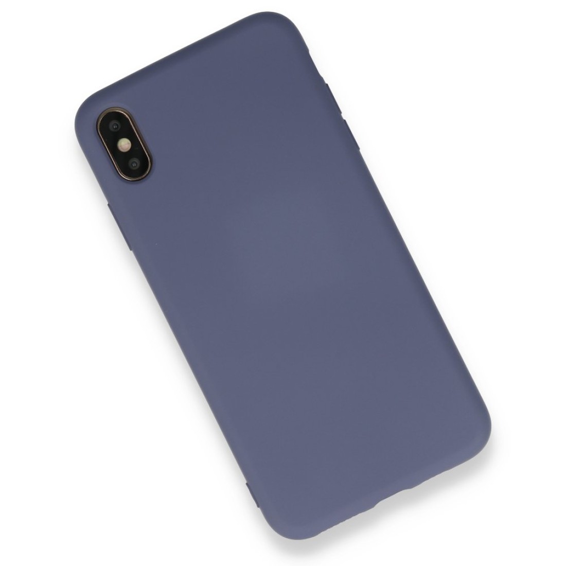  iPhone XS Max Kılıf Nano içi Kadife Silikon - Gri