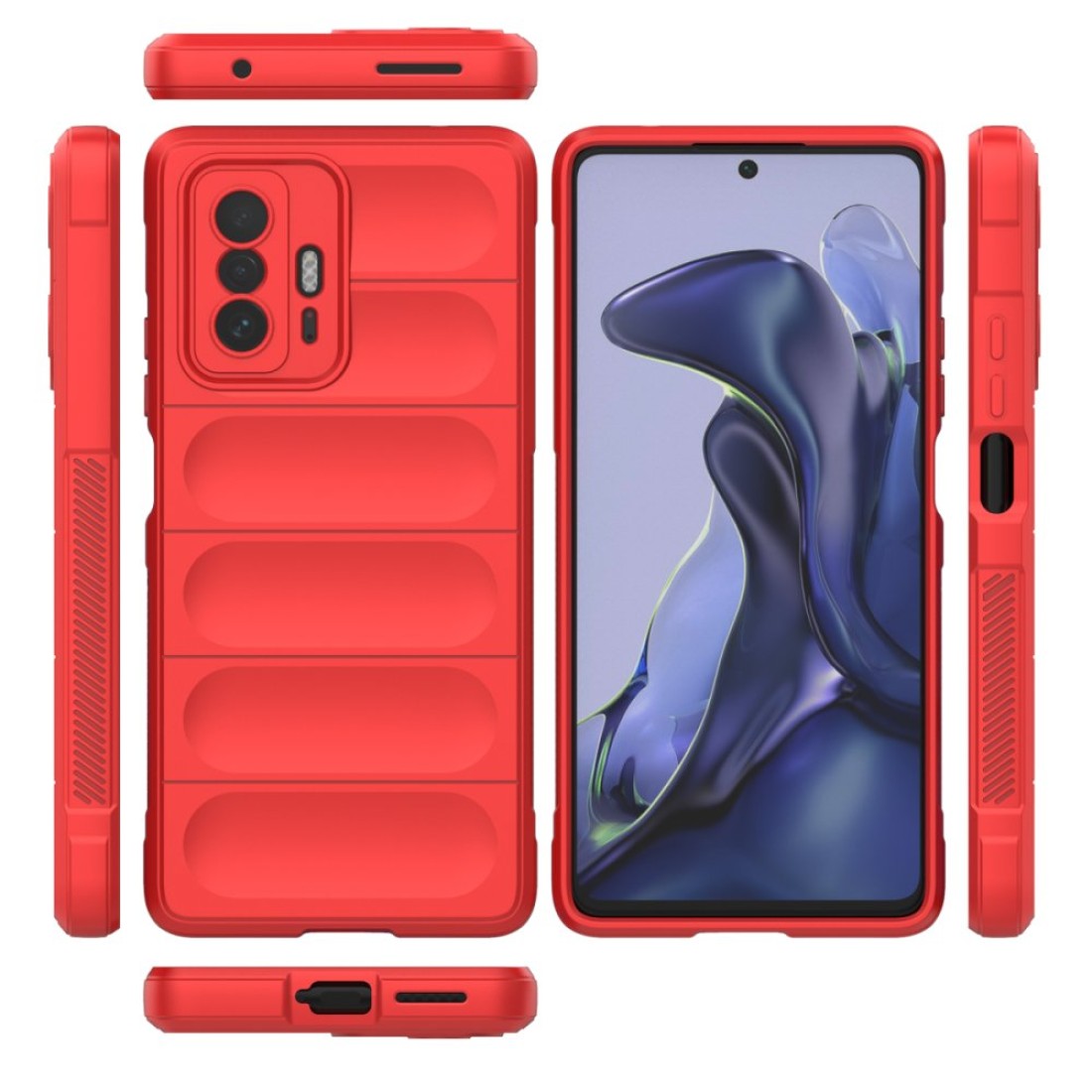  Xiaomi Mi 11T Kılıf Optimum Silikon - Kırmızı
