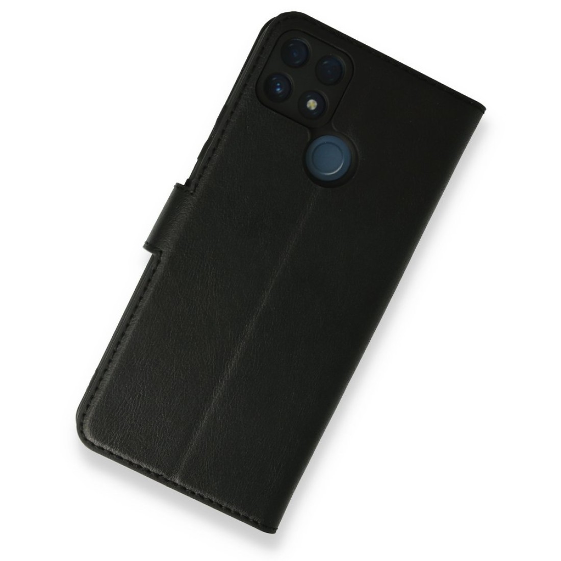  Realme C25 Kılıf Trend S Plus Kapaklı Kılıf - Siyah