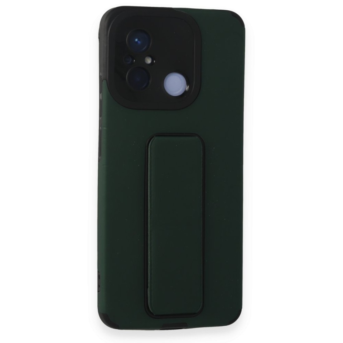  Xiaomi Redmi 12C Kılıf Mega Standlı Silikon - Yeşil