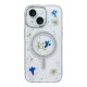  iPhone 13 Flower Magsafe Kapak - Mavi