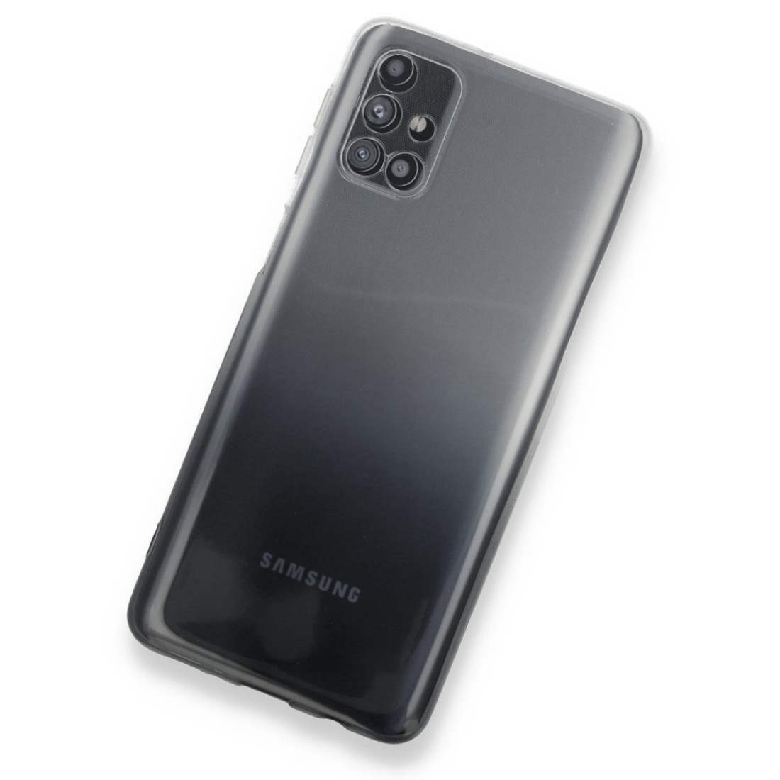 Samsung Galaxy M51 Kılıf Lüx Çift Renkli Silikon - Siyah