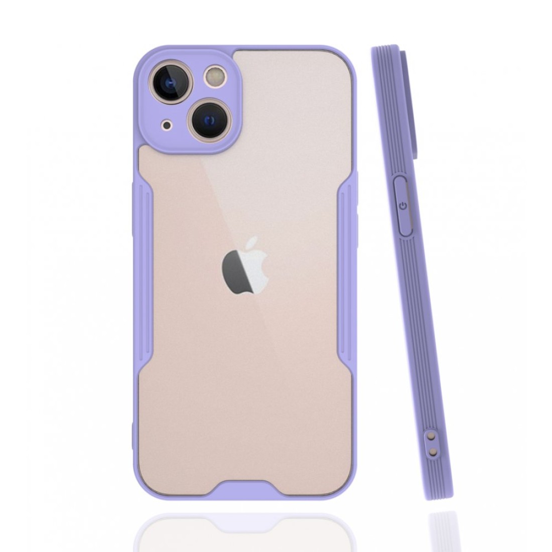  iPhone 13 Kılıf Platin Silikon - Lila