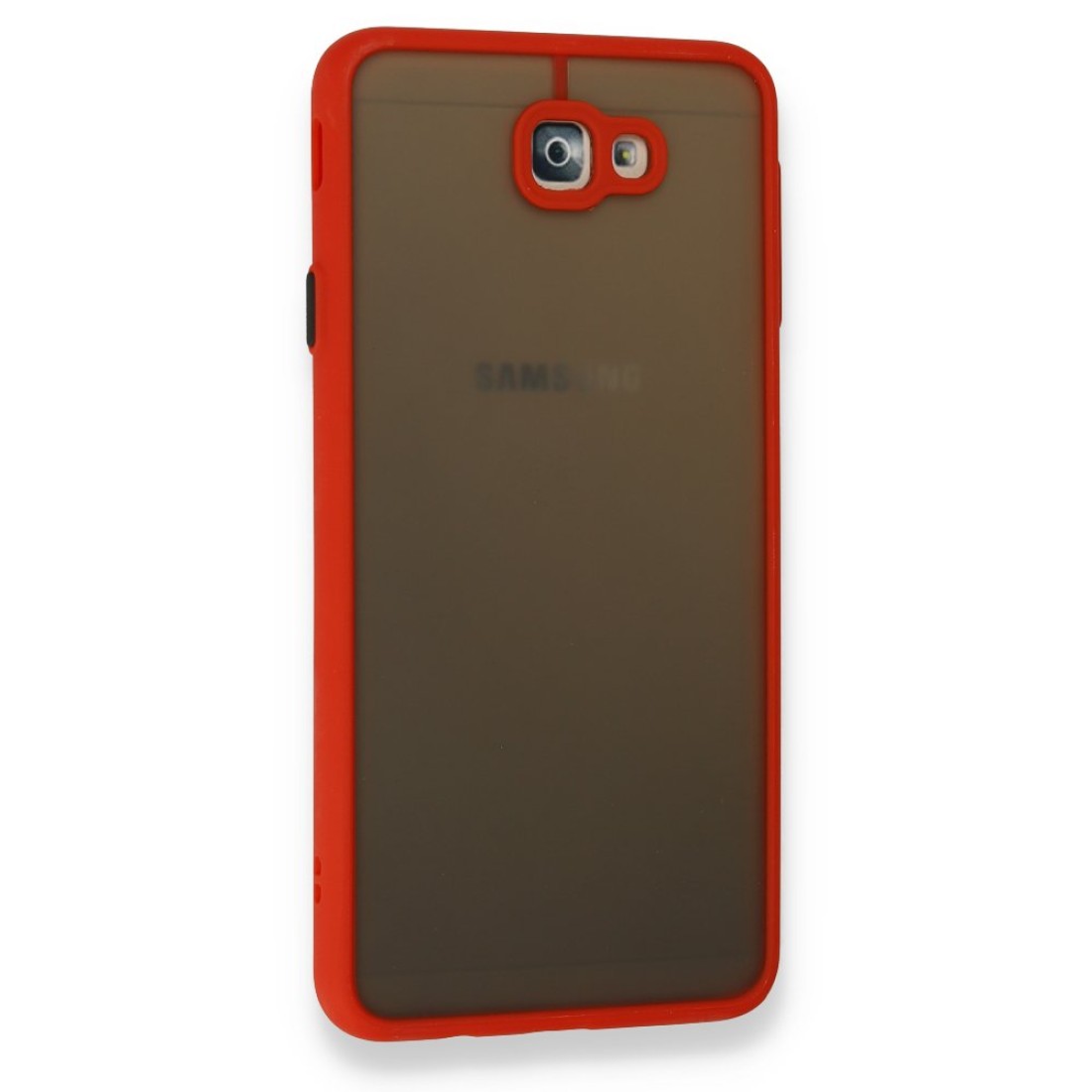  Samsung Galaxy J7 Prime Kılıf Montreal Silikon Kapak - Kırmızı